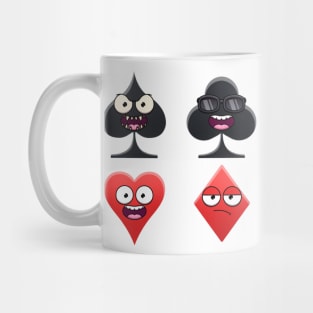 Funny Poker Card Suits Mug